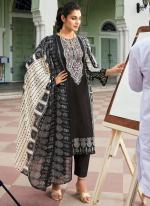 Cotton Black Festival Wear Embroidery Work Pakistani Suit